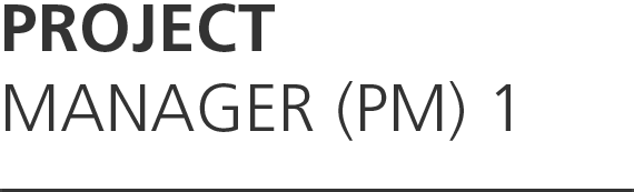 이글로벌의 조직구성안내,project manager(PM)1,